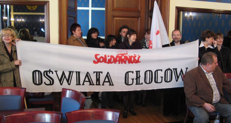 na sali obrad Rady Miejskiej Głogowa
